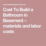 Bathroom Remodel Labor Cost Per Square Foot